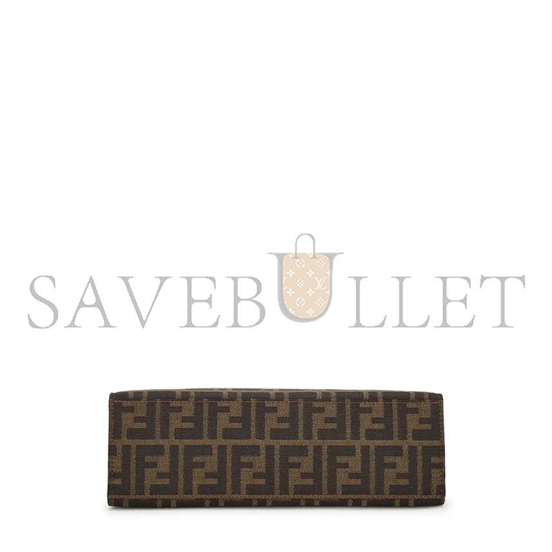FENDI SMALL ZUCCA CANVAS SHOPPING TOTE BAG (28*20*8cm)